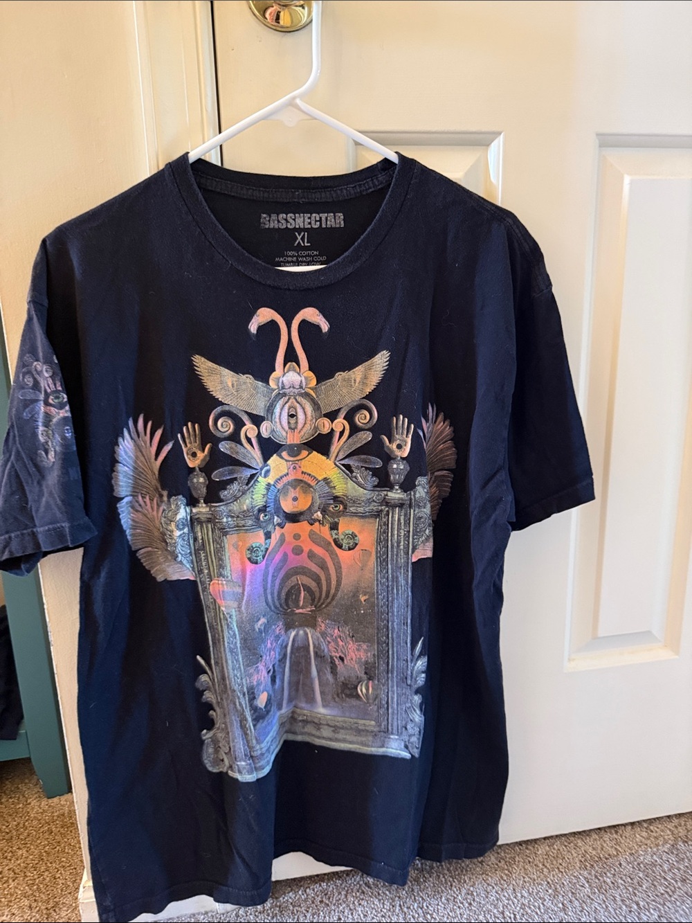 Black Graphic Short Sleeve Tee - XL